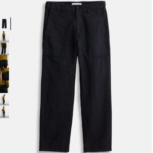 NWT Alex Mill Neil Utility Straight Leg Pant in Washed Black